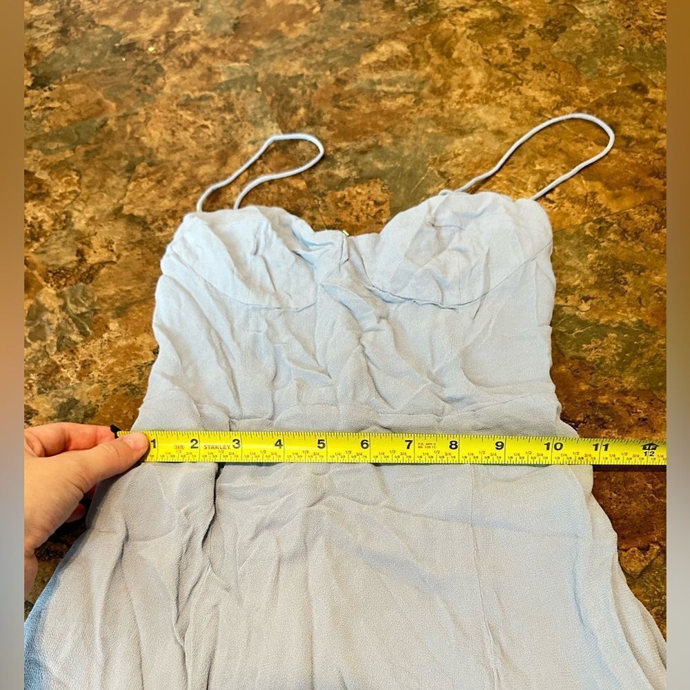 Reformation Juliette Dress in Mineral Blue Size 4 - Picture 12 of 13